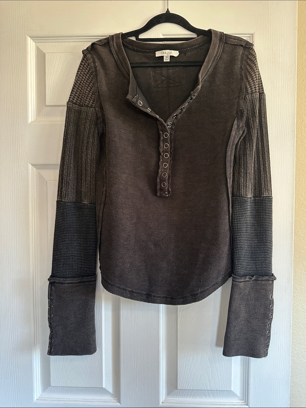 Oli & Hali  Long-Sleeve Waffle Top